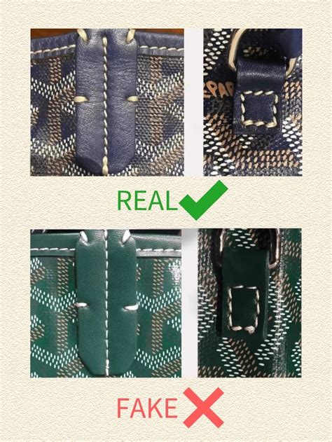 how to spot a fake goyard saigon|is my goyard bag genuine.